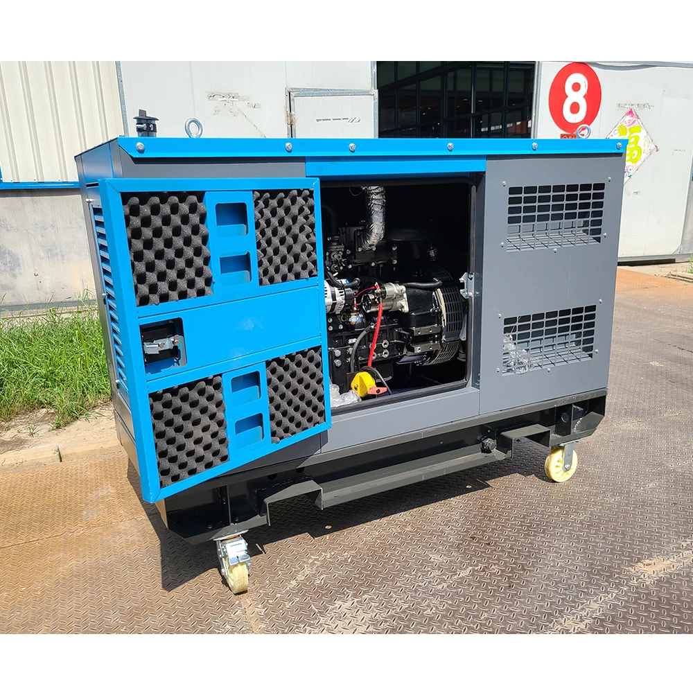 10kva 10kw 12kw 15kw Generator Super Silent Portable 220v 240v Single Three Phase Soundproof Home Use Genset