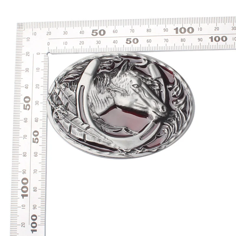 DIY Horse Belt Replace Buckle Western Cowboy Style Horserace Horse Pattern Belt Buckles