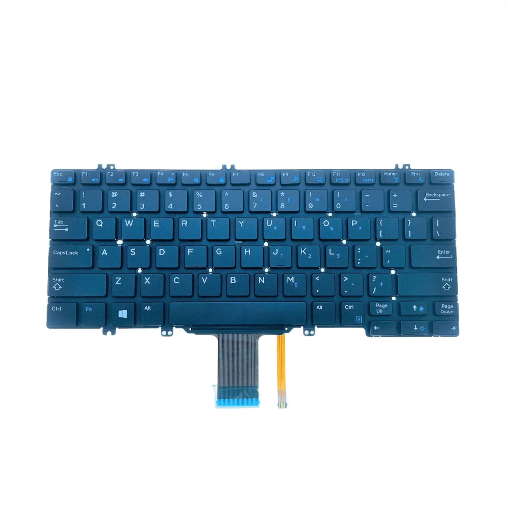 New/Orig US Laptop Backlit Keyboard For Dell Latitude E5280 5288 5289 7280 E7380 E7220 7290 Notebook PC Replacement
