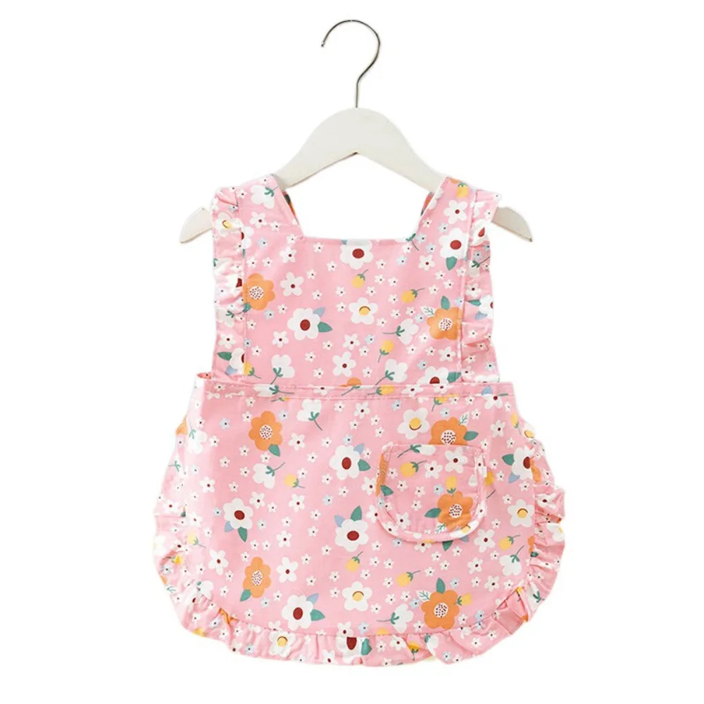 

Anti-dirty Baby Feeding Bib Waterproof Princess Dress Style Sleeveless Bibs Comfortable Cartoon Kid Printed Apron Summer
