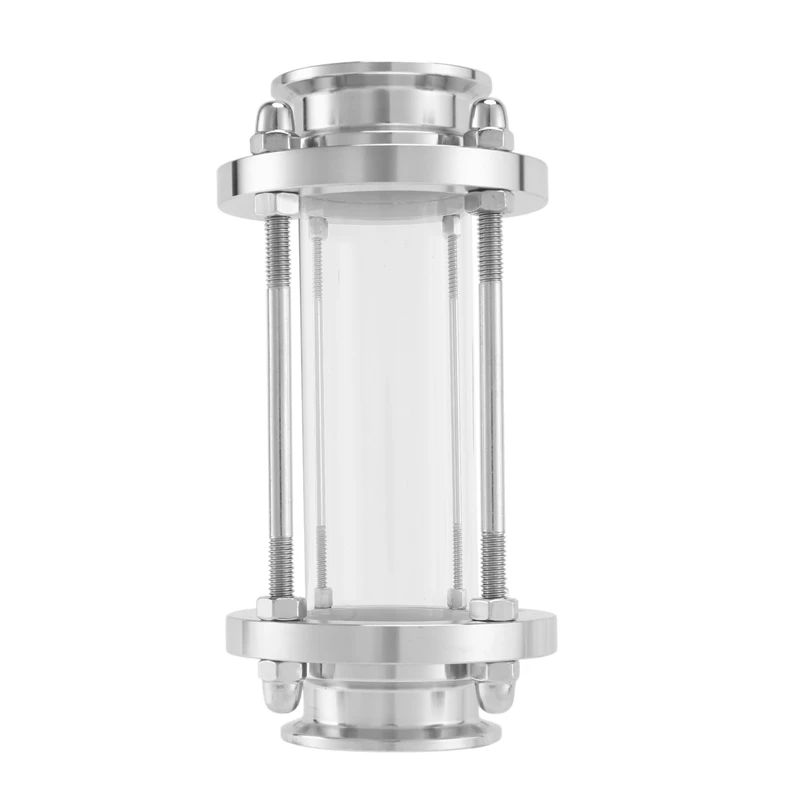

3X In-Line Sight Glass With Clamp End,Flow Sanitary Straight Sight Glass SUS316 1.5Inch Tri Clamp Type(Flow Pipe OD38MM)