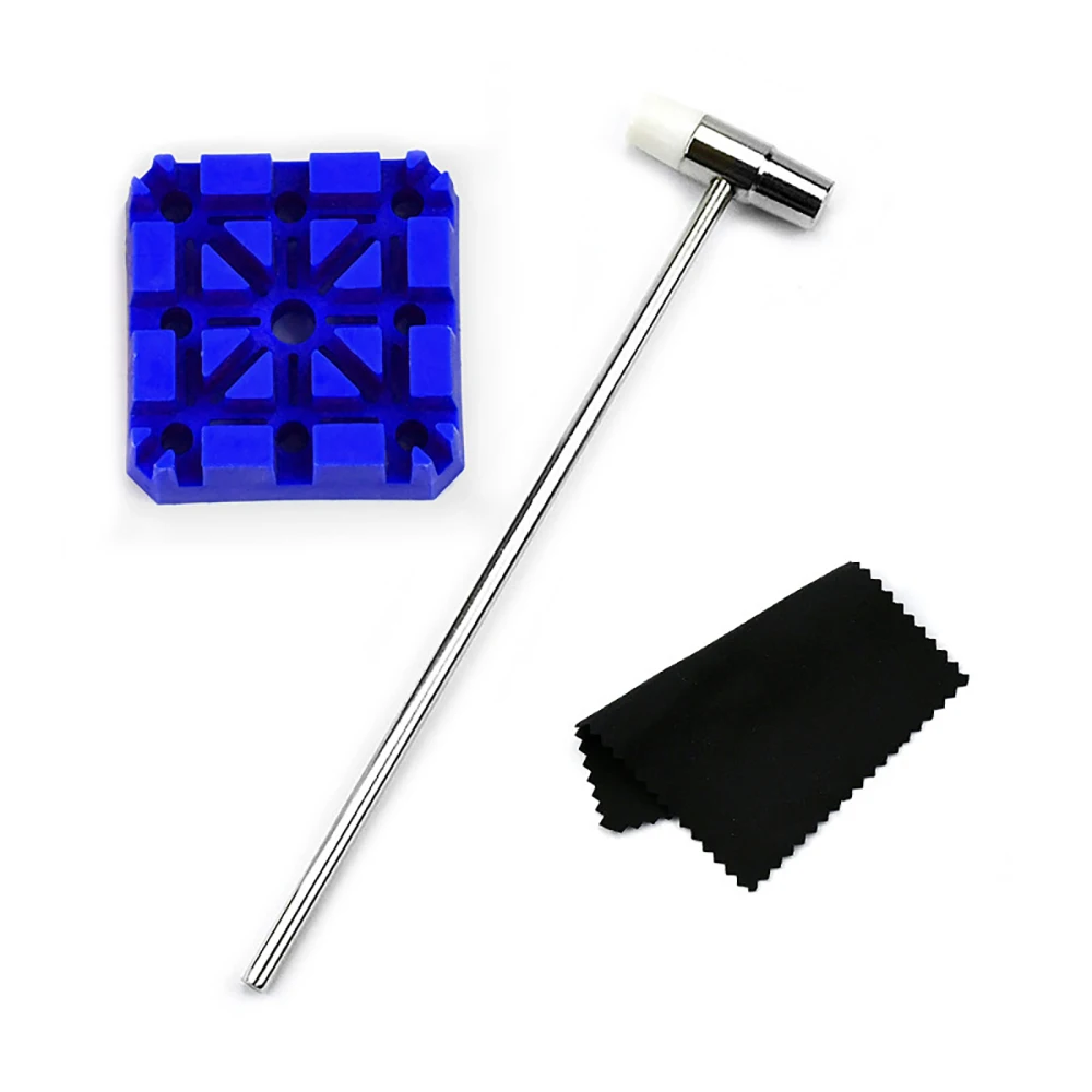 15pcs in 1 Watch Repair Tool Kit Strap Change Tool Strap Holder Base Mechanical Watch Repair Tool Set