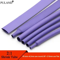1/3/5M 2:1 Heat Shrink Heatshrink Tube Purple Diameter 1mm ~ 50mm Wire Repair DIY Cable Protecctor Tubing Sleeving Wrap
