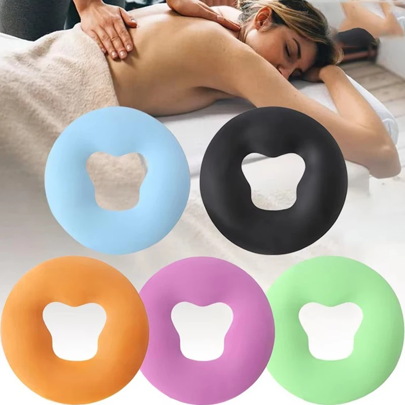 

Soft Silicone Pillow SPA Beauty Pad Headrest Non-slip Massage Pillow without Film Face Massage Cushion Pad Salon Beauty Supplies