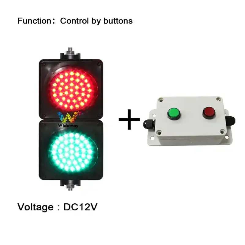 School Teaching Mini Manul Button Control Red Green Traffic Signal Parking Lots Guide Light