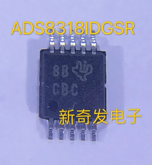 Free shipping   ADS8318IBDGSR MSOP-10 CBC TI ADS8318IDGSR     10PCS