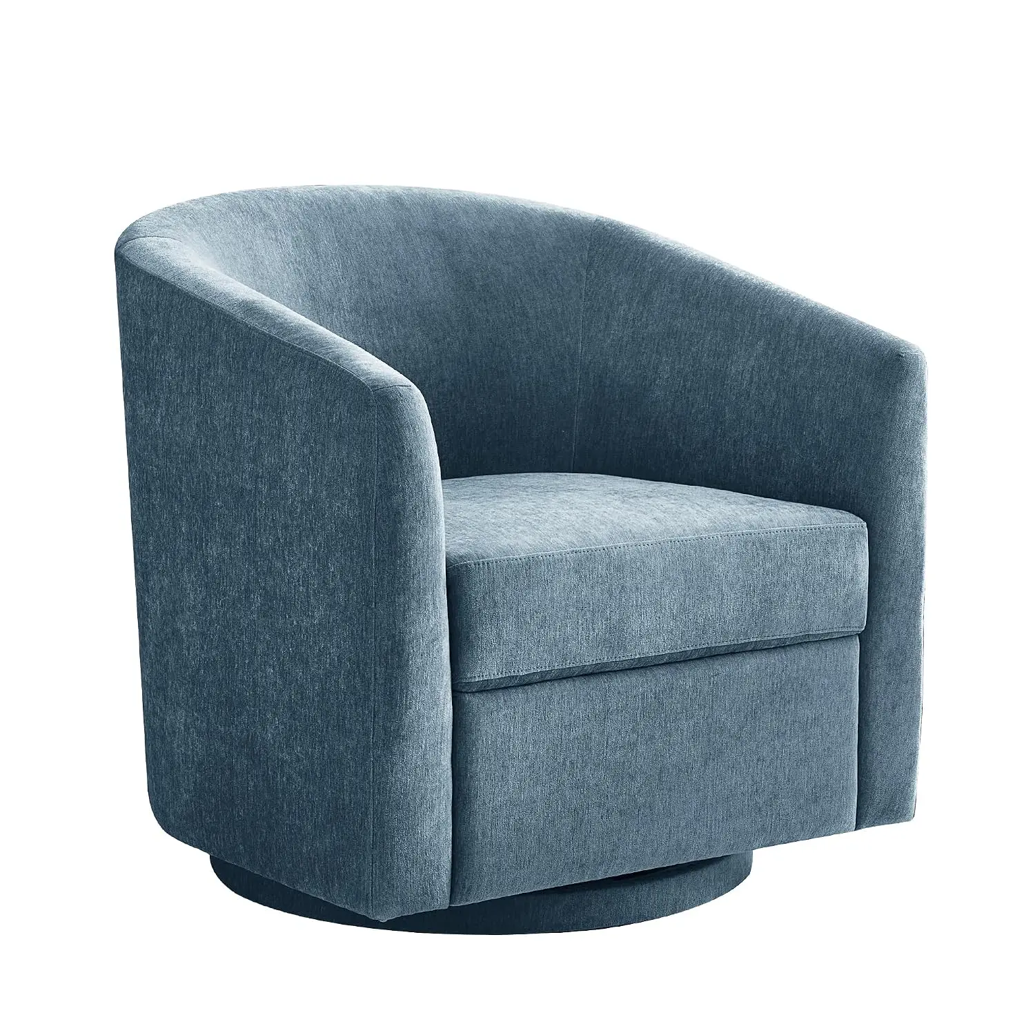 Chenille Swivel Barrel Chair with 360° Base, Modern Living Room Armchair for Bedroom Apartment Small Space, Customized