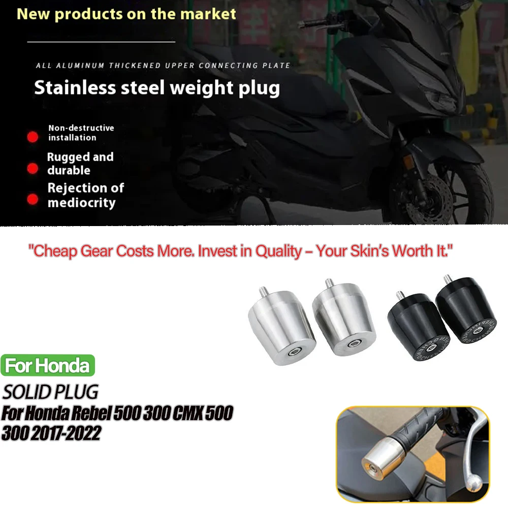 

For HONDA FORZA350 NSS350 Forza 350 Nss 350 Motorcycle Accessories Handlebar Gear Balance Plug Slider Handle Bar End Grips