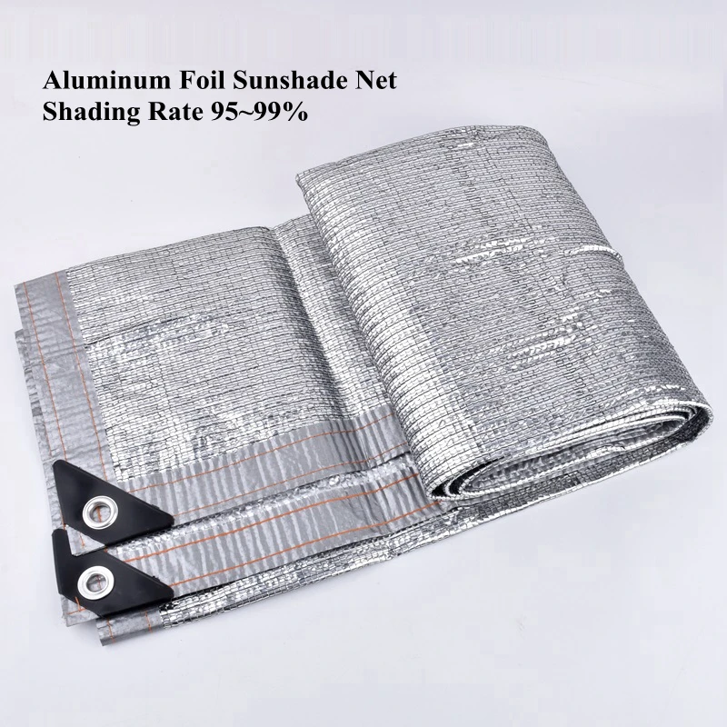 

Aluminum Foil Sunshade Net Balcony Succulent Plant Shelter Shading Net Outdoor Awning Swimming Pool Car Shed Sun Shade Sails