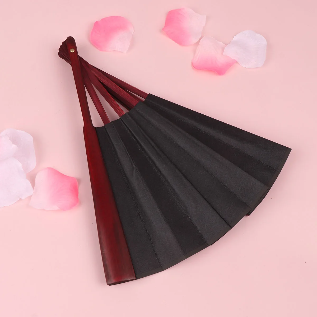 

2 pcs 8 Inch Blank Fabric Folding Fans Handheld Chinese Style For Women Diy Decoration Wedding Party Gifts Portable Collapsible