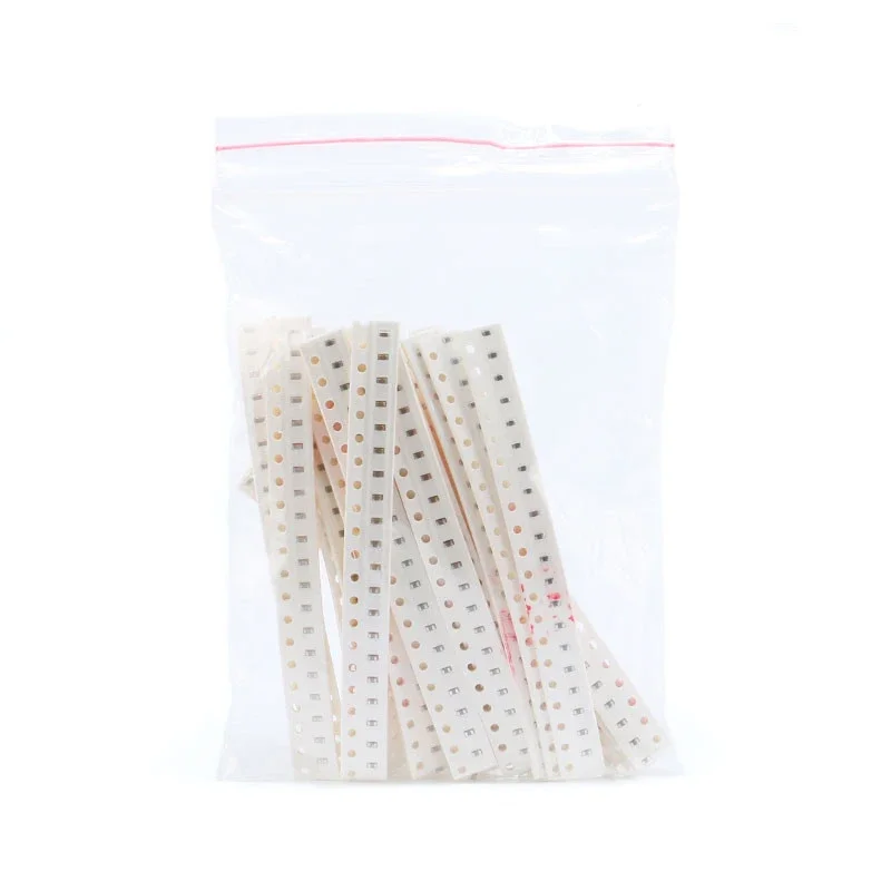 0402 0603 0805 Ceramic Capacitor Multilayer SMD Capacitor assorted kit , 1P-10UF 50 values capacitance set 10NF 22NF 1UF 10UF