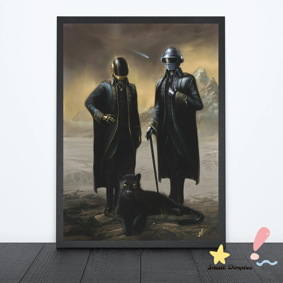 Daft Punk Music Star Poster Canvas Art Print Home Decoration Wall Painting ( No Frame )