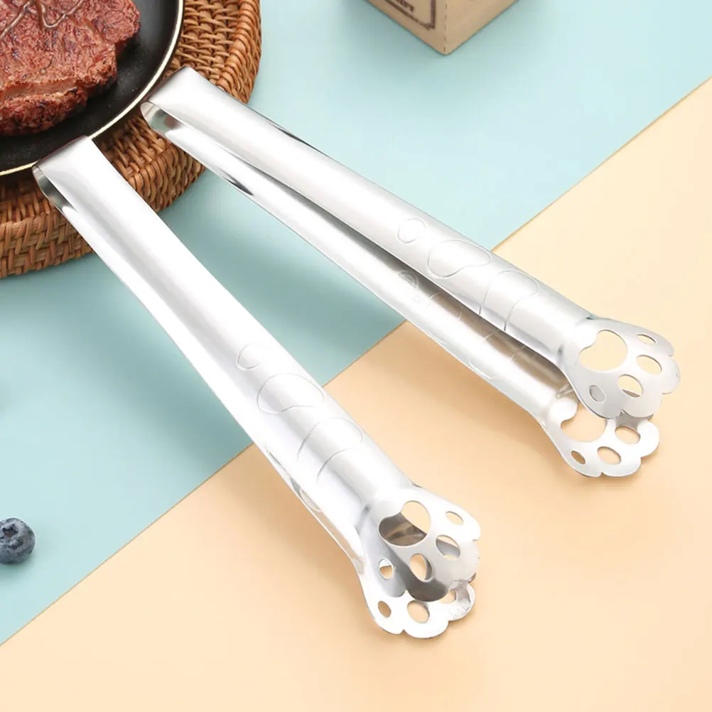 

Stainless Steel Cat Claw Food Tongs Easy Clean Multi-Function Kitchen Essential for Home Hotel Restaurant Party Wedding