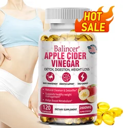 Apple Cider Vinegar Capsules, Magnesium, Green Tea - Detox, Relieve Bloating and Constipation, Burn Fat