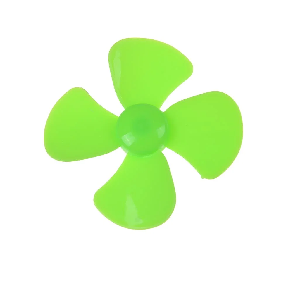 10PCS 100mm 4-Blade Propeller for 2mm Motor Shaft for Windmill, Small Fan, Underwater Robot, DIY Helicopter