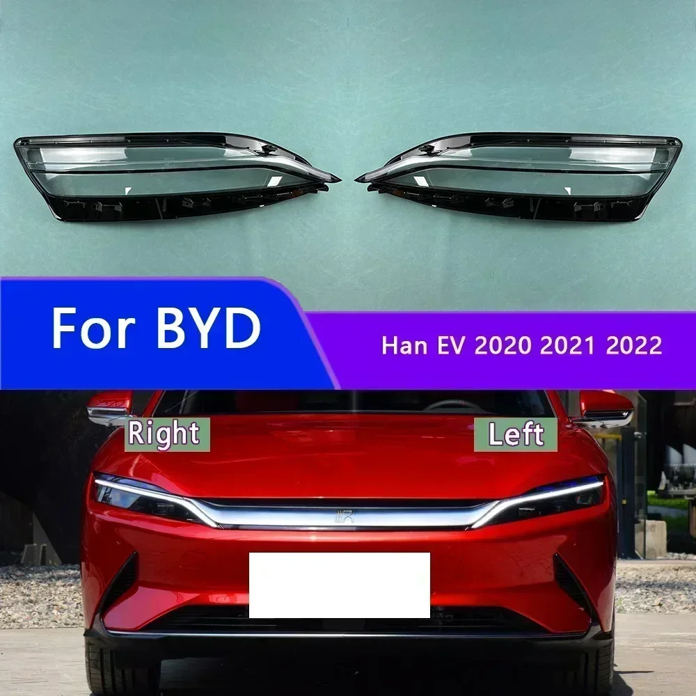 

For BYD Han EV 2020 2021 2022 Headlight Cover Transparent Lampshade Lamp Lens Headlamp Shell Plexiglass Auto Replacement Parts