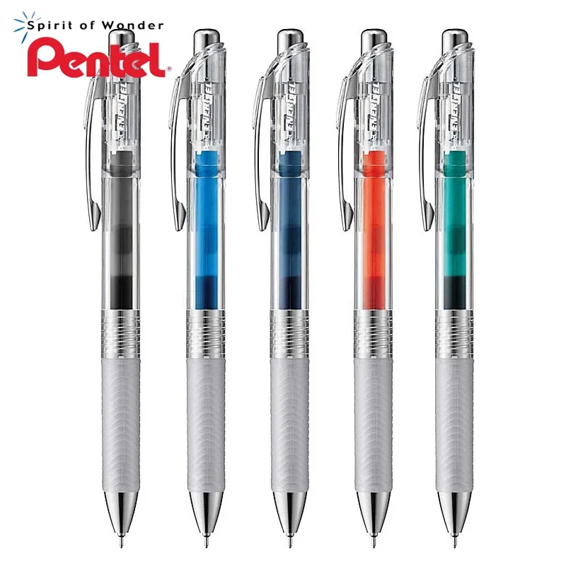 

1Pcs Japan PENTEL limited gel pen BLN75TL transparent pen barrel color refill water-based pen 0.5mm student writing stationery