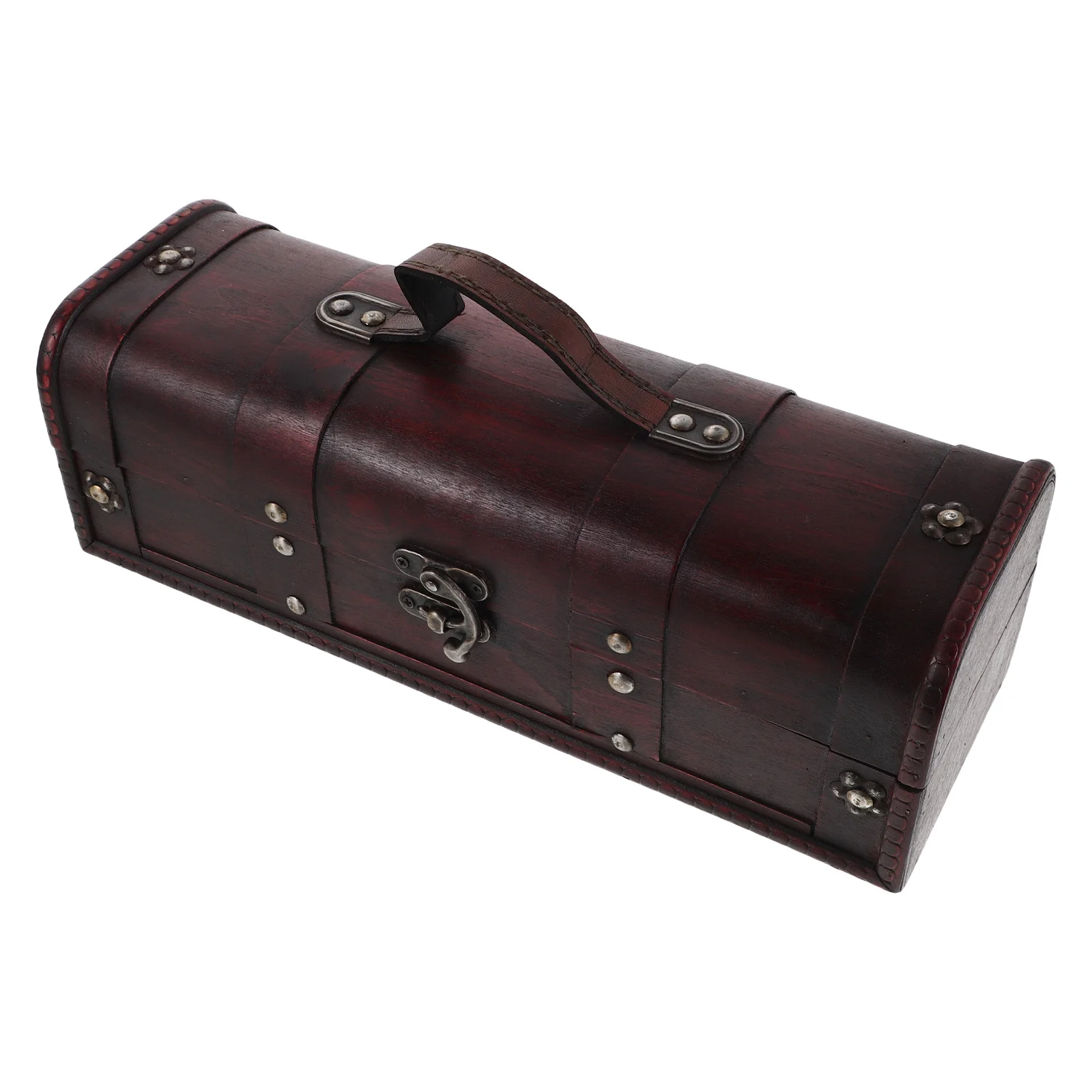 13.36X4.72X4.32In خمر صندوق تخزين المجوهرات الخشبية الرجعية منظم سطح المكتب للأقراط القلائد الحلي تذكار الزخرفية