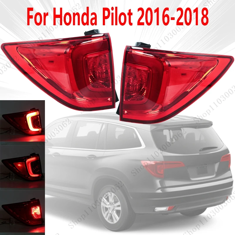 

US Version Tail Light For Honda Pilot 2016 2017 2018 Car Exterior Rear Bumper Reversing Signal Light Daytime Running Light