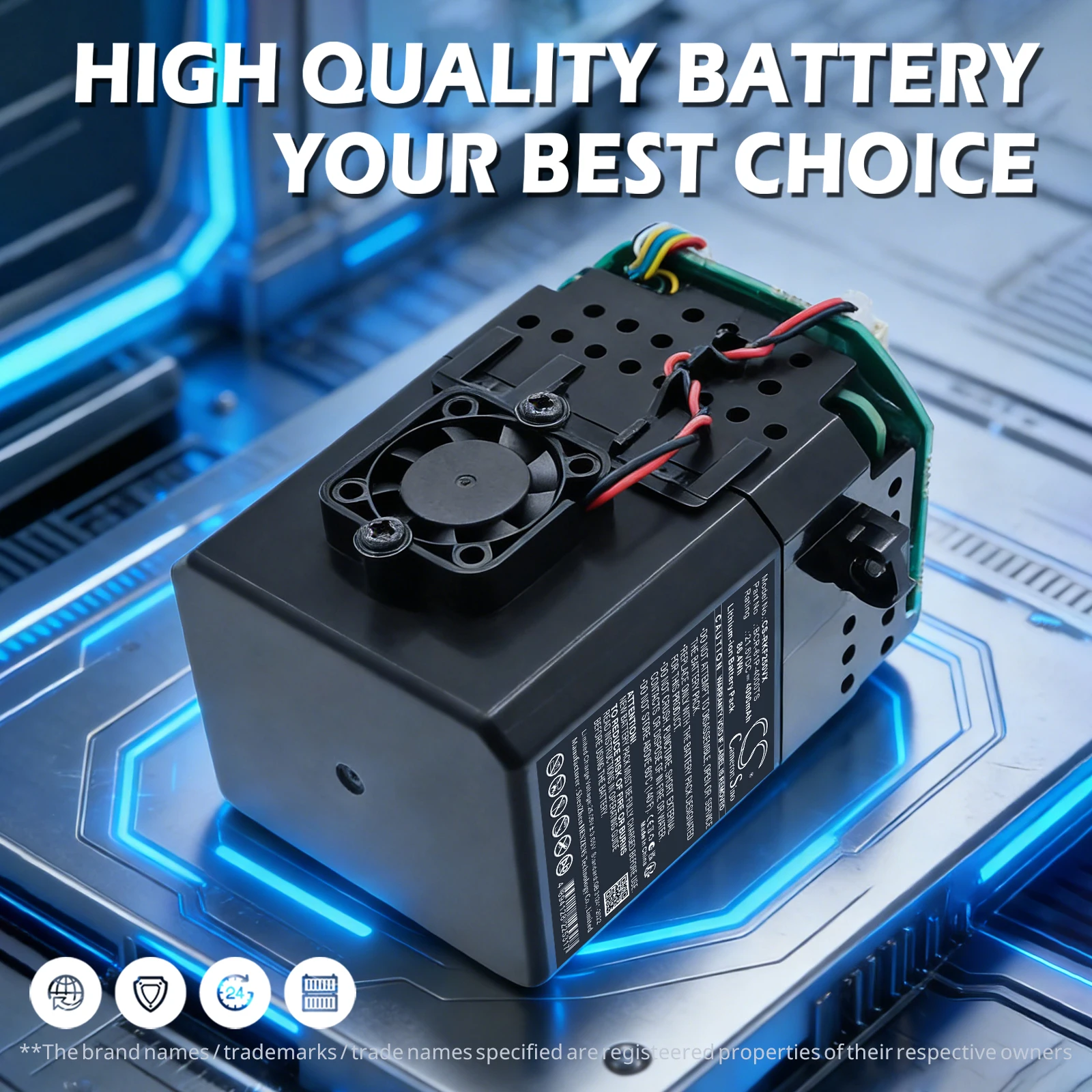 CS Replacement Battery for Roborock F25, F25 LT, F25 RT PN:BCR-61P-4000TS 4000mAh / 86.4Wh