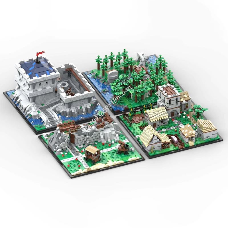 

5809 шт. MOC Legendarys Heroicas: серия 2, строительные блоки, рождественский ремесленный проект «сделай сам», идеально подходящий для творческих семьи, образовательный подарок
