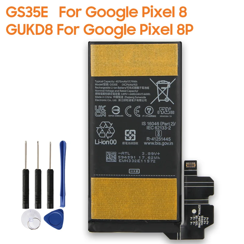 Production in 2024 Replacement Phone Battery GS35E For Google Pixel 8 GUKD8 For Google Pixel 8P High Quality Rechargable Battery