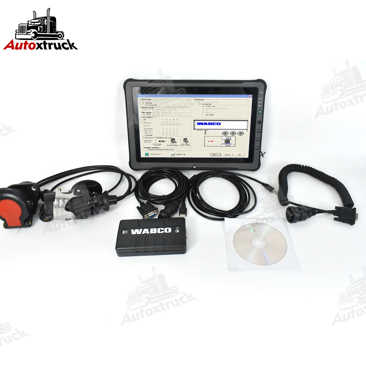 Newest For DIAGNOSTIC KIT F110 Tablet Trailer Diagnostic Tools Truck Diagnostic Interface