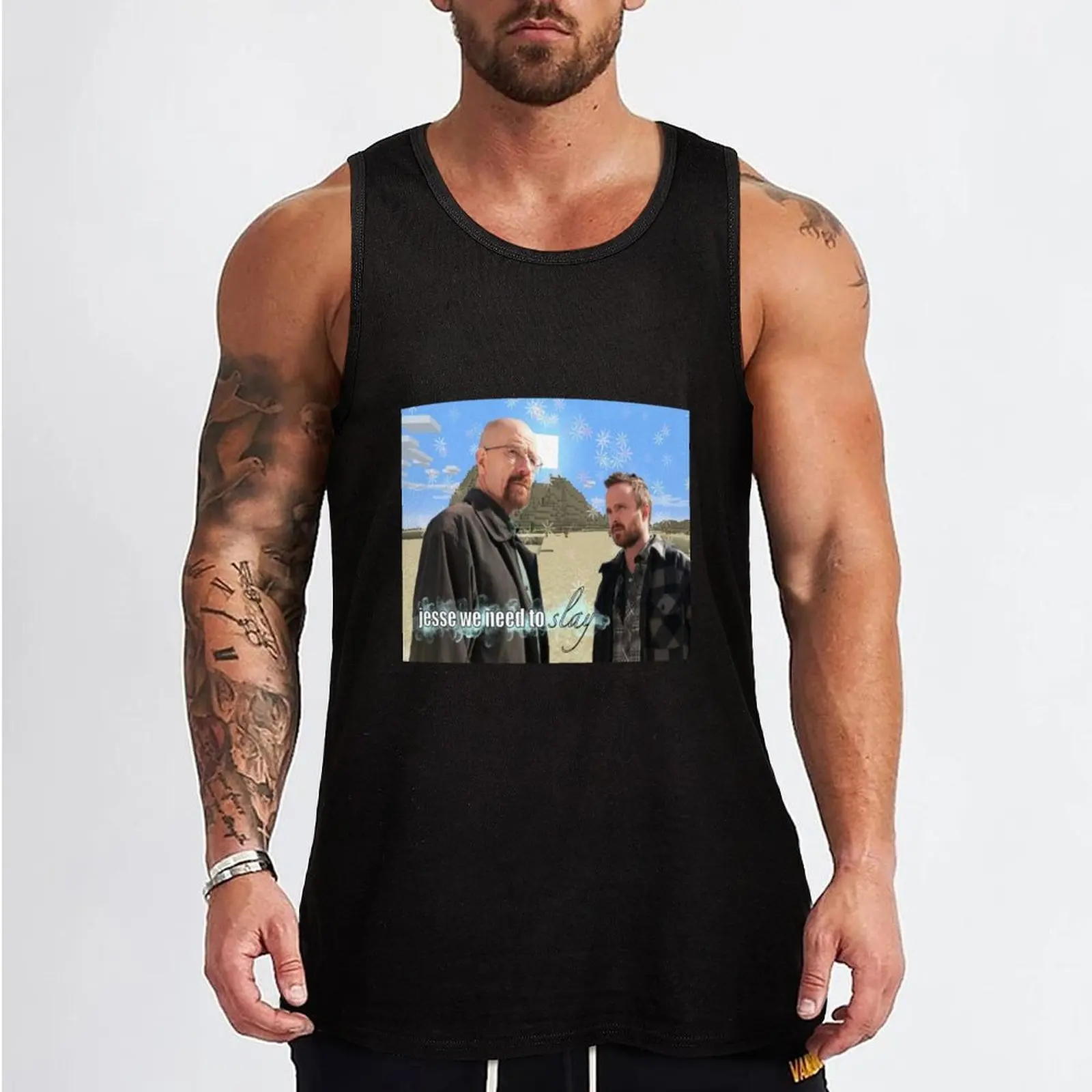 jesse we need to slay breaking bad Tank Top t-shirts for Men's gym summer clothes for men