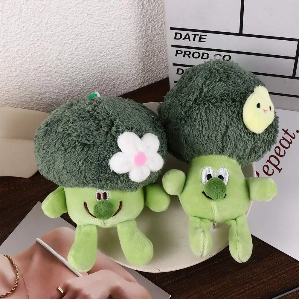 Gift Green Plush Pendant Cute Cartoon Vegetable Key Ring Ornament Bag Ornament Toy Doll