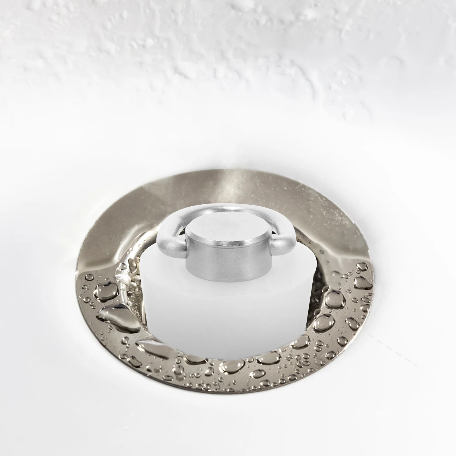 

Silicone Drain Stopper Bathtub Plug With Pull Chain Tub Stopper Bathroom Sink Overflow Universal Bath Plug Replacement Light