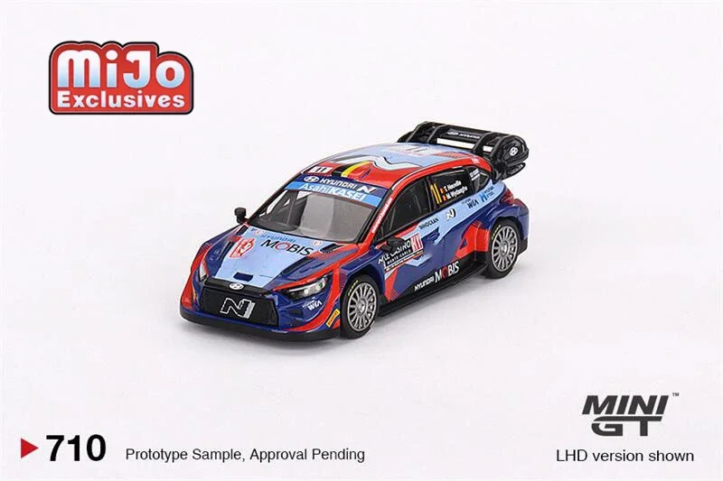 

MINI GT 1:64 Hyundai i20 N Rally1 2023 Rally LHD Diecast Model Car Blister Packaging Version