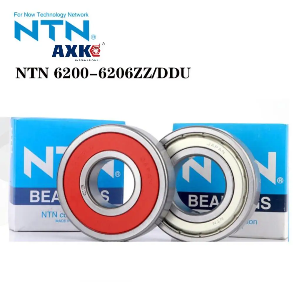 

NTN Japan Original Import 6200 6201 6202 6203 6204 6205 6206ZZ DDU Deep Groove Ball Bearing ABEC-9 High Speed Metal Rubber Cover