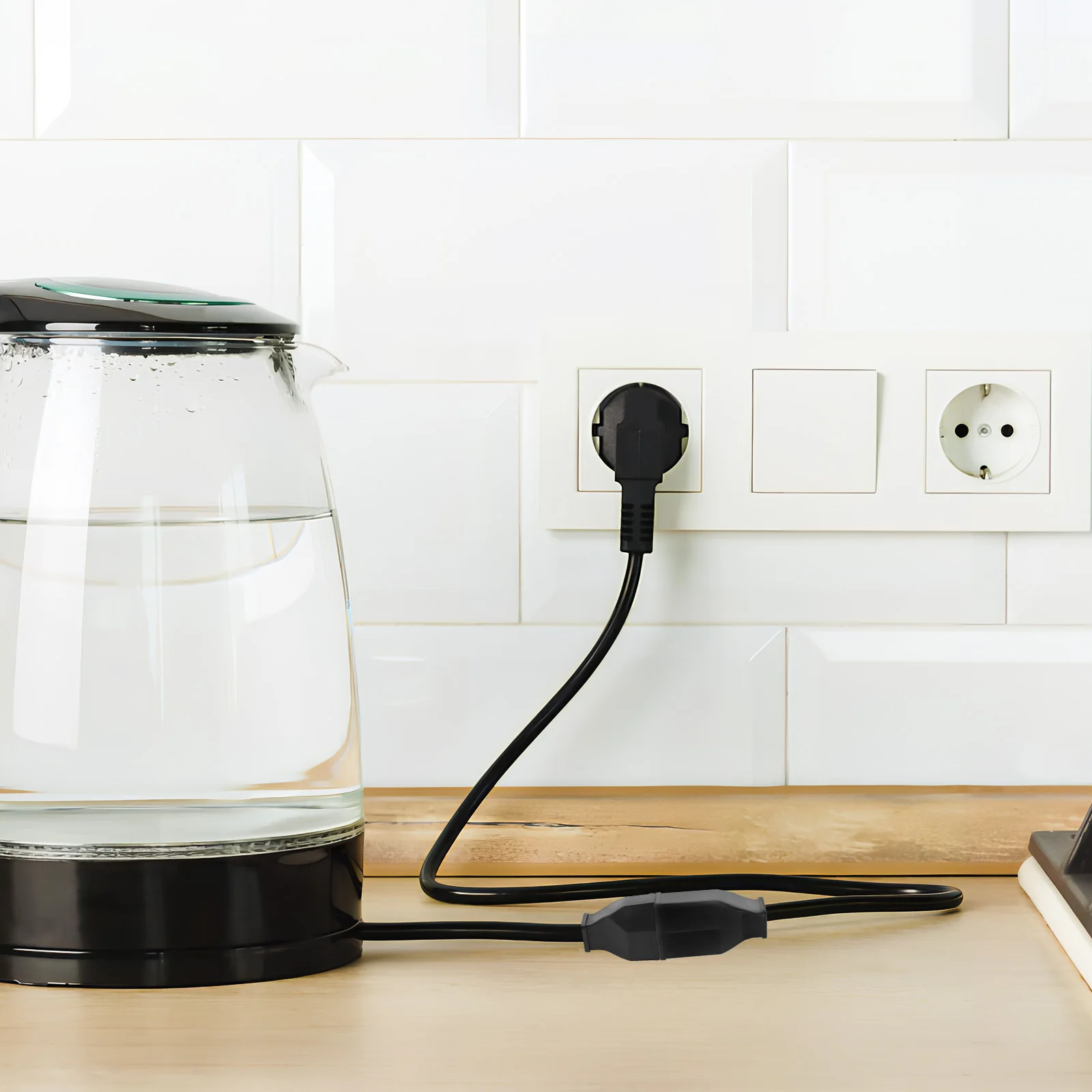 

3 pcs Plug Ends 125V 15A Safe Material Easy Install Replacement Electrical Ground Bonding Female Extension Cord Ends Versatile