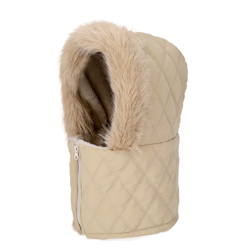 AliExpress maolv Russia Keep Warm Plush Balaclava Hat Women Winter Thickened Breathable Plush Neck Warmer Windproof Ski Cycling Face Mask