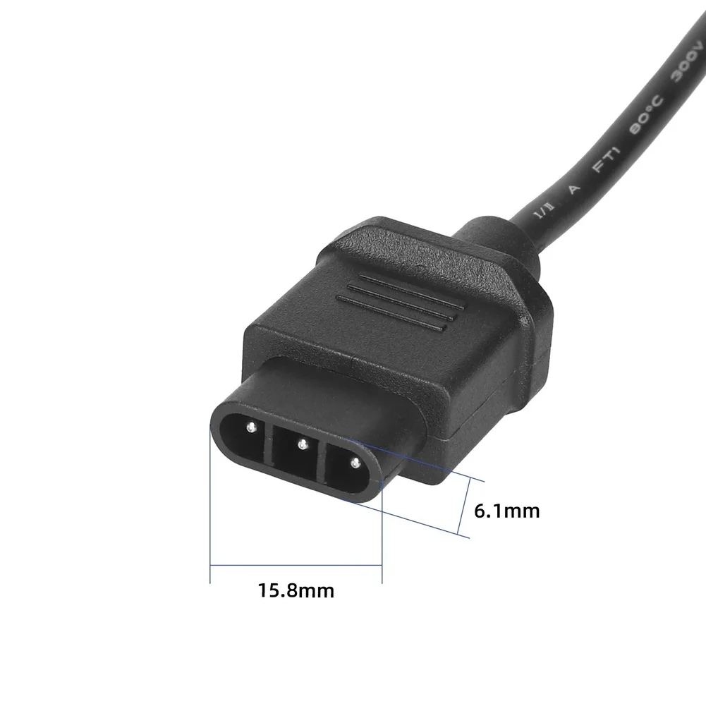 For Niu Scooter Small Bull Head Adapter DC2.1 Adapter Cable Black Stable Electrical Interface Robust Materials