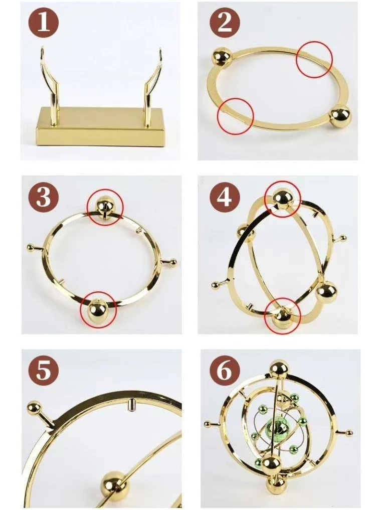 Creative Universe Celestial Chaos Perpetual Motion Instrument High-Style Sculpture Decoration Piece for Home Desktop Artwork