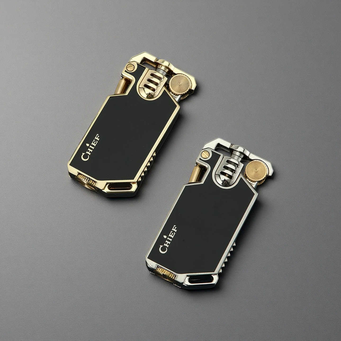 

CHIEF Lightweight Creative Retro Grinding Wheel Windproof Lighter Alloy Body Men's Fashionable High-end Cigarette Lighter