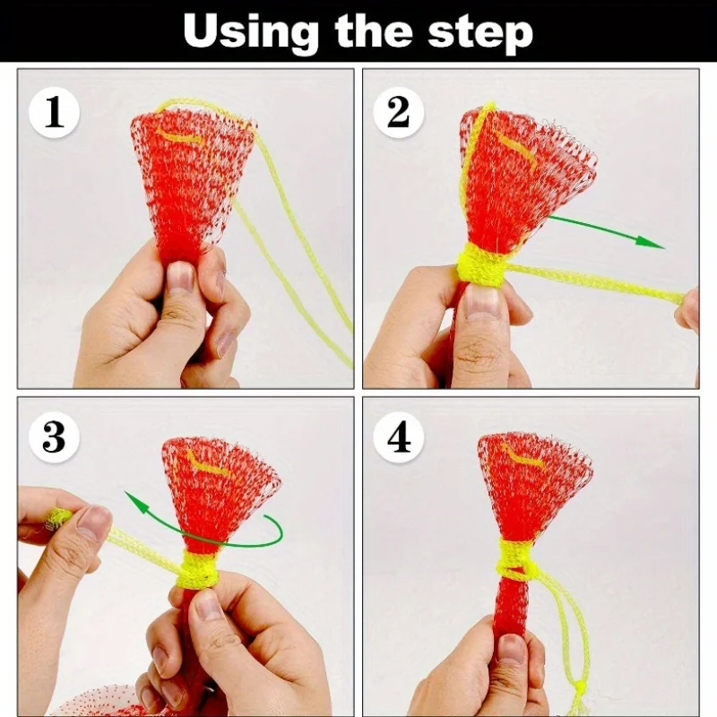 100 pièces de filet de jardin en plastique robuste, adapté à la pastèque, au melon, à la plantation verticale et au hamac avec sangles.