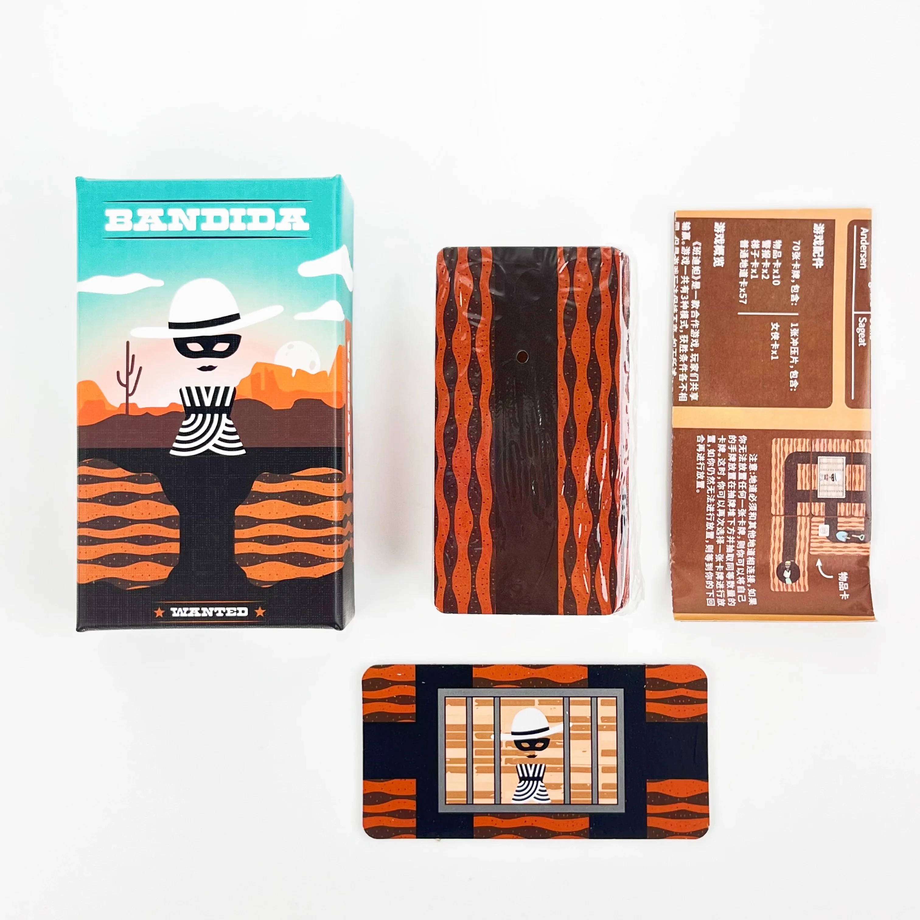 Bandido Bandida Board Game 1-4 Players Family Strategy Card Game, Puzzle Adventure Game for Kids Adults Party Family Game