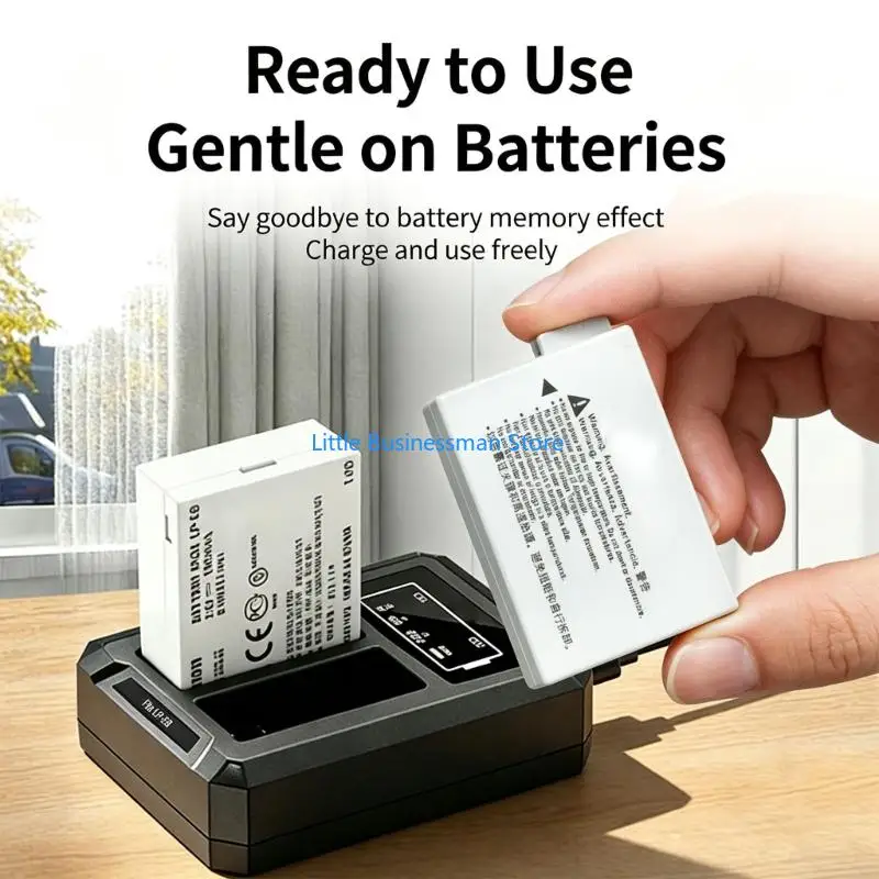 Front-Display Camera Battery with Two Visible Bays, Separate CH1 and CH2 Labels, and a 25/50/75/100 Scale for Viewing