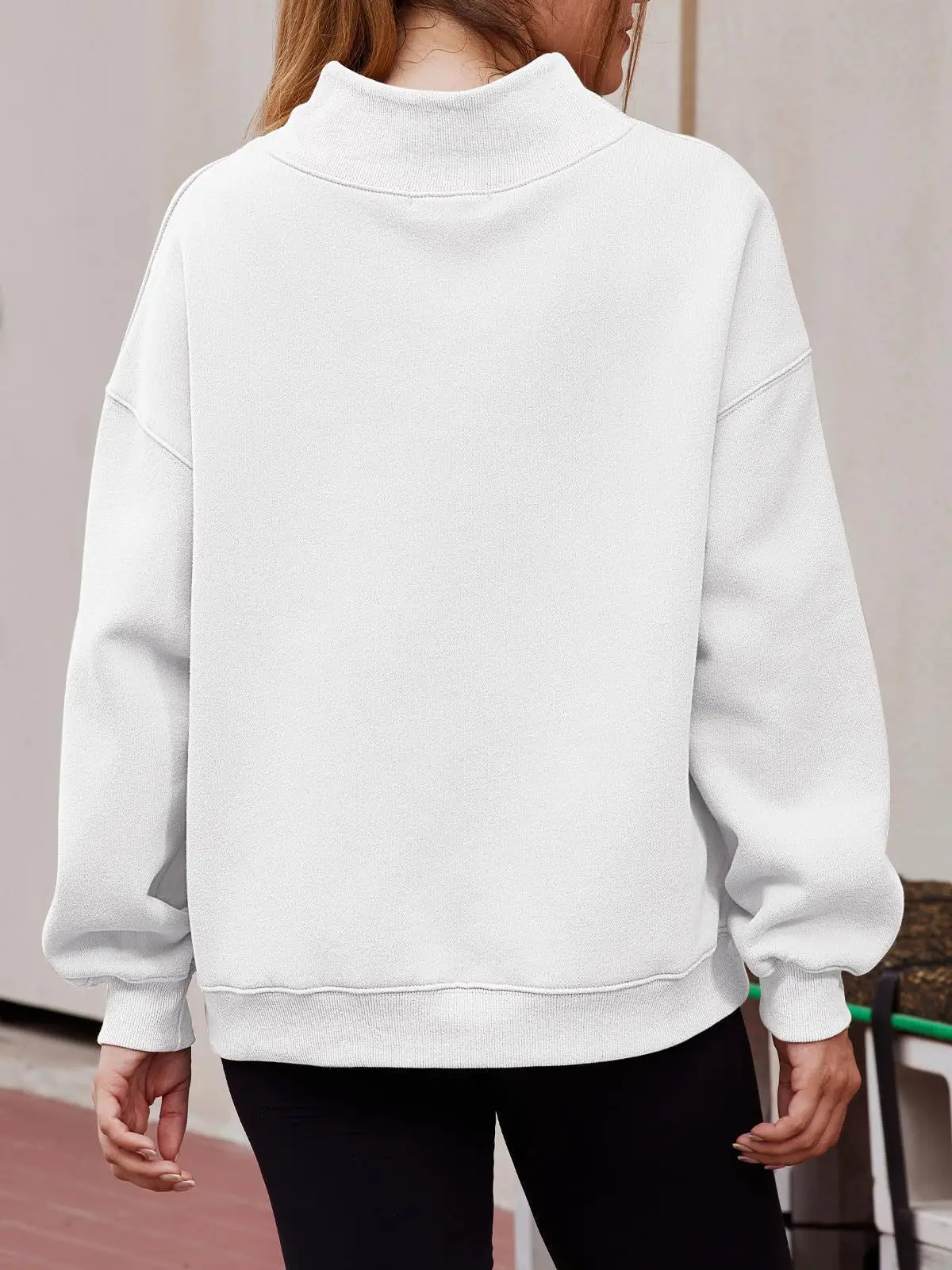 Womens-Oversized-Mock-Neck-Sweatshirt-Shoulder-Cut-Out-Design-Solid-Color-Long-Sleeve-Autumn-Lazy-Fit-Casual-Commuter-Pullover-T