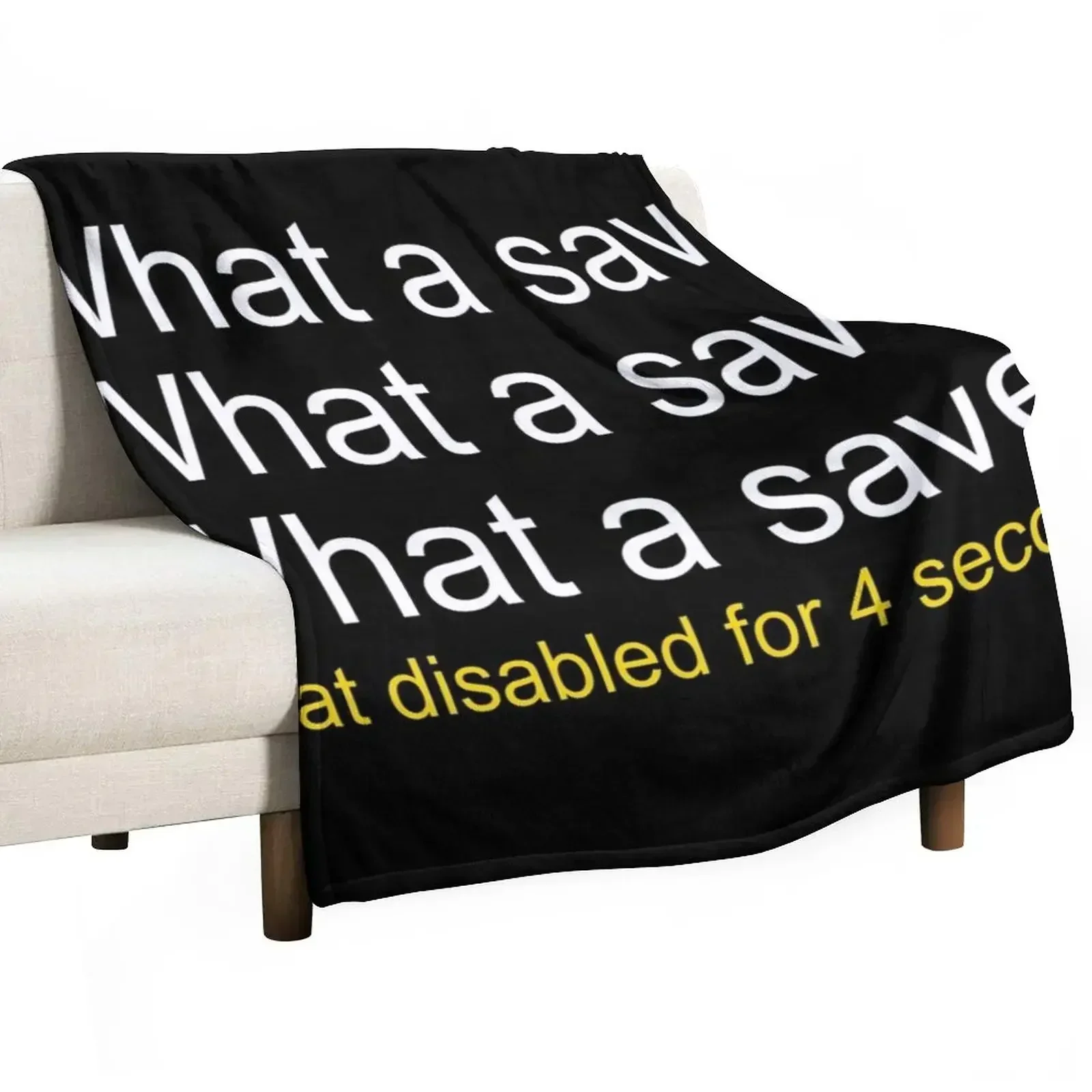 What a save! Chat disabled Rocket League Throw Blanket For Decorative Sofa blankets and throws Blankets For Bed Blankets