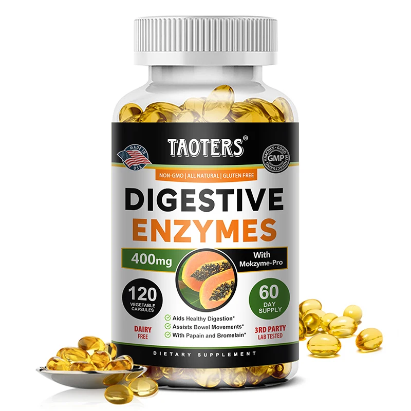 Digestive enzyme supplements for adults Digestive enzyme capsules Beneficial bacteria Immune system support and healthy digestio