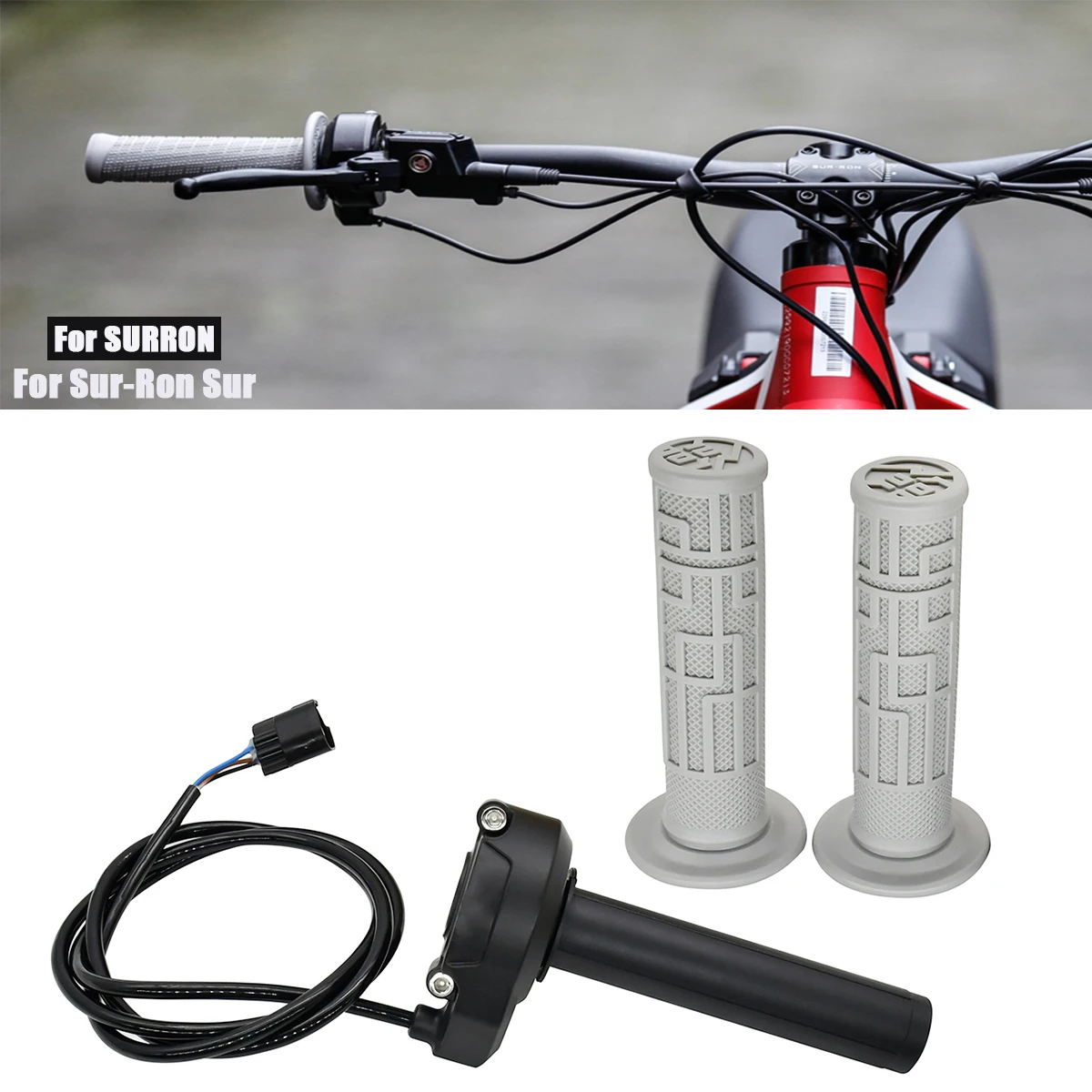 

Motorcycle Handlebar Accelerated Handle Throttle For Sur Ron Sur-Ron Surron Light Bee X & Light Bee S Electric Motocross Parts