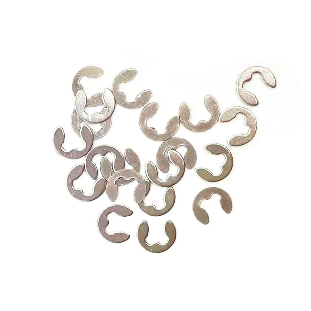 20Pcs/Bag M2.5 M3 M4 M5 E Clips E Buckle For RC 1/10 RC Model Car Spare Parts  Circlip Retaining Rings