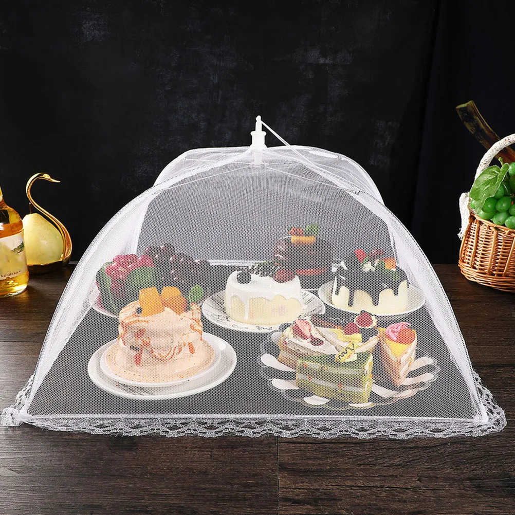 

3 Pcs Mesh Food Cover Foldable Dishes Covers Insect Proof Cuisine Protective Net Picnic BBQ Camping Kitchen Accessories