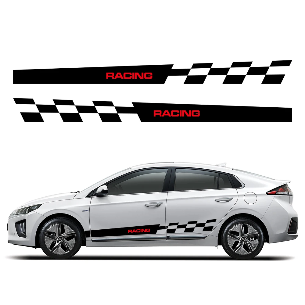 For Hyundai IONIQ Car Stickers Door Side Decals Kit Auto Decoration Waterproof Vinyl Film Car Exterior Tuning  Accessories