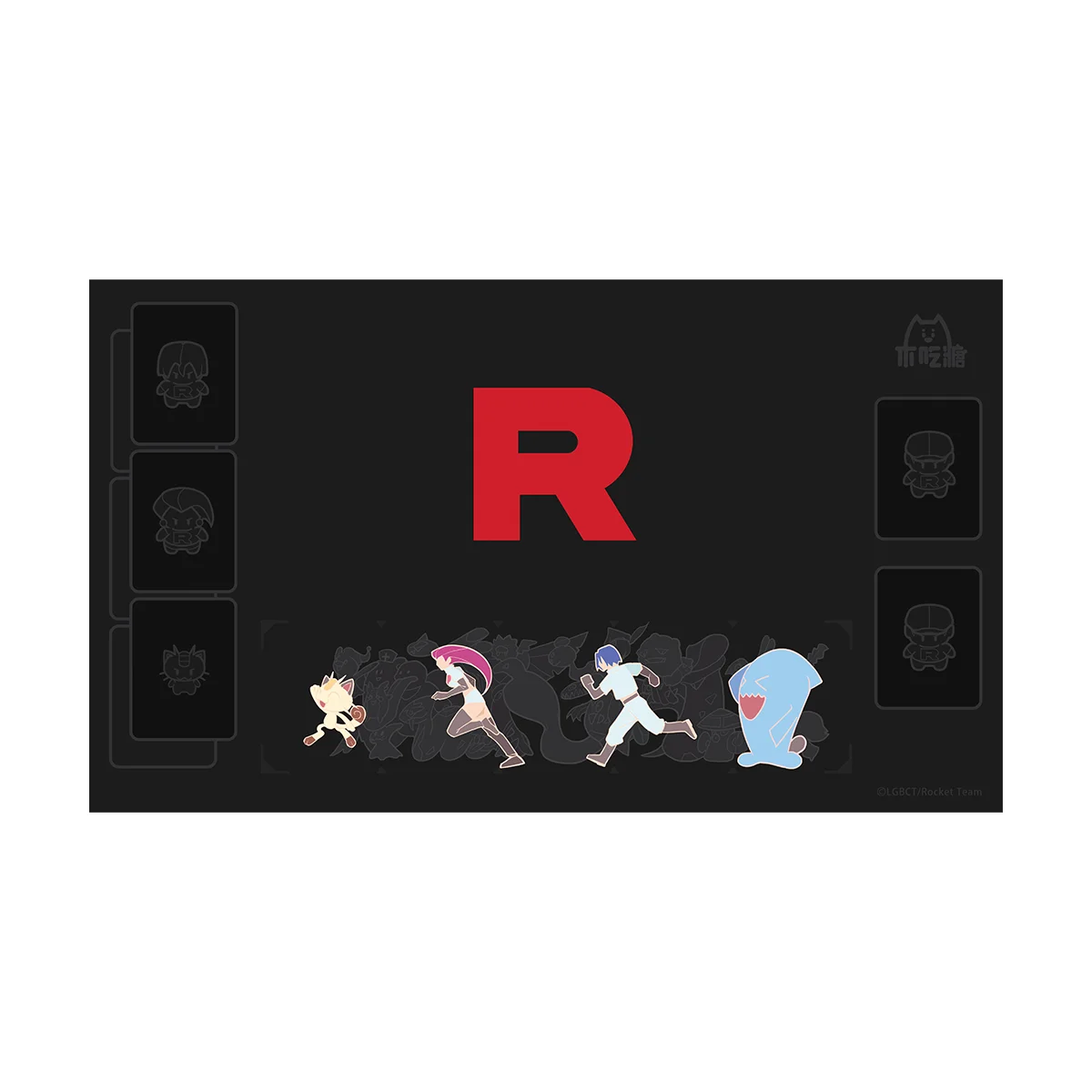 

600X350X2Mm Diy Ptcg Rocket Team Card Battle Mat Ptcg Wobbuffet Single Player Board Game Card Battle Card Anime Card Gift Toys