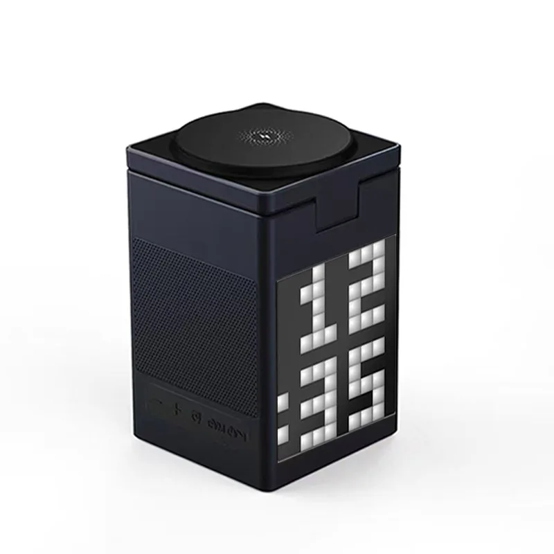 Six-in-one multi-functional magnetic Bluetooth speaker, alarm clock, wireless charger, Magsfe desktop phone stand, watch