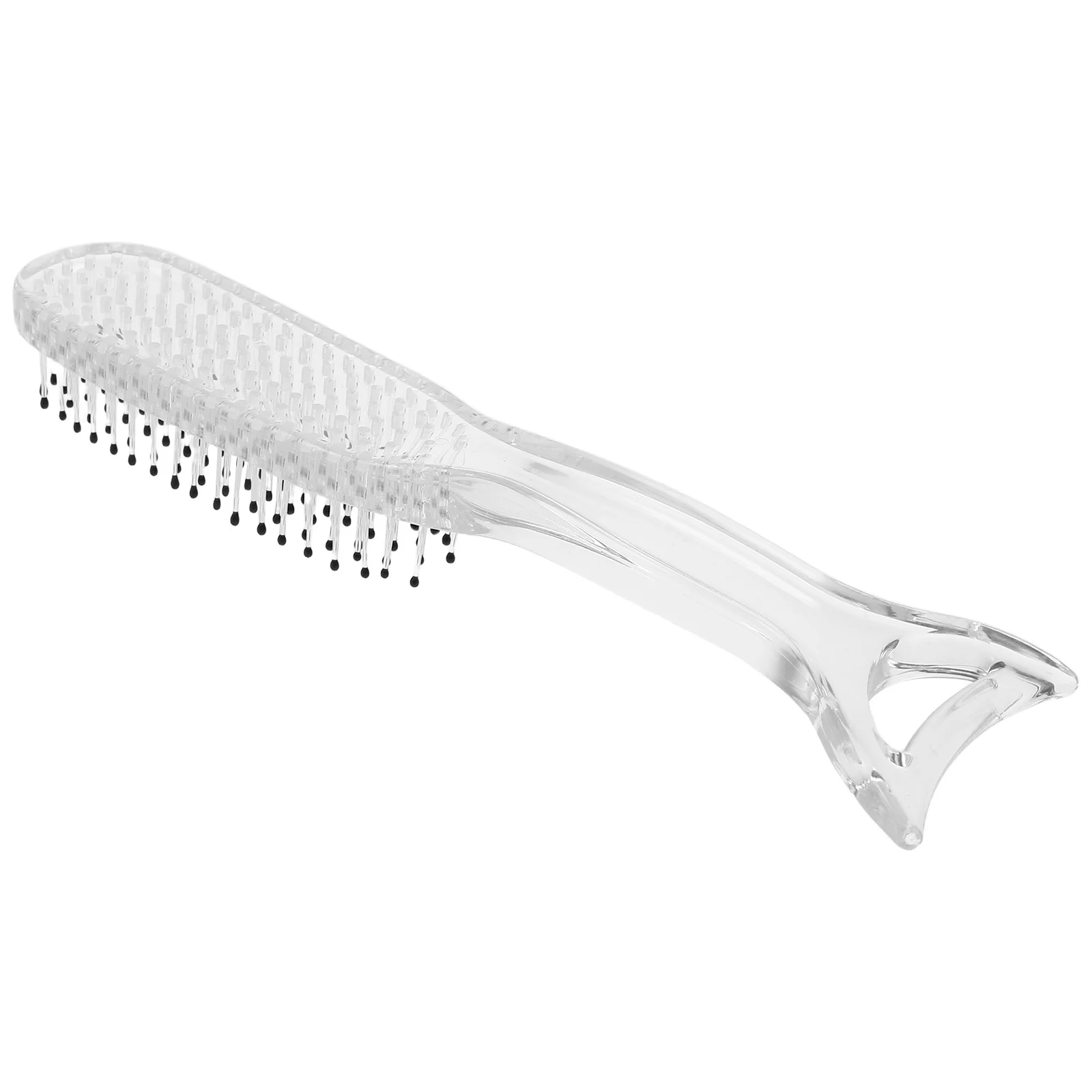 

Guasha Comb Mermaid Design Nylon Bristles Anti-Static Non-Slip Handle Dual Function Scalp Massage Detangler Hair Styling Tool